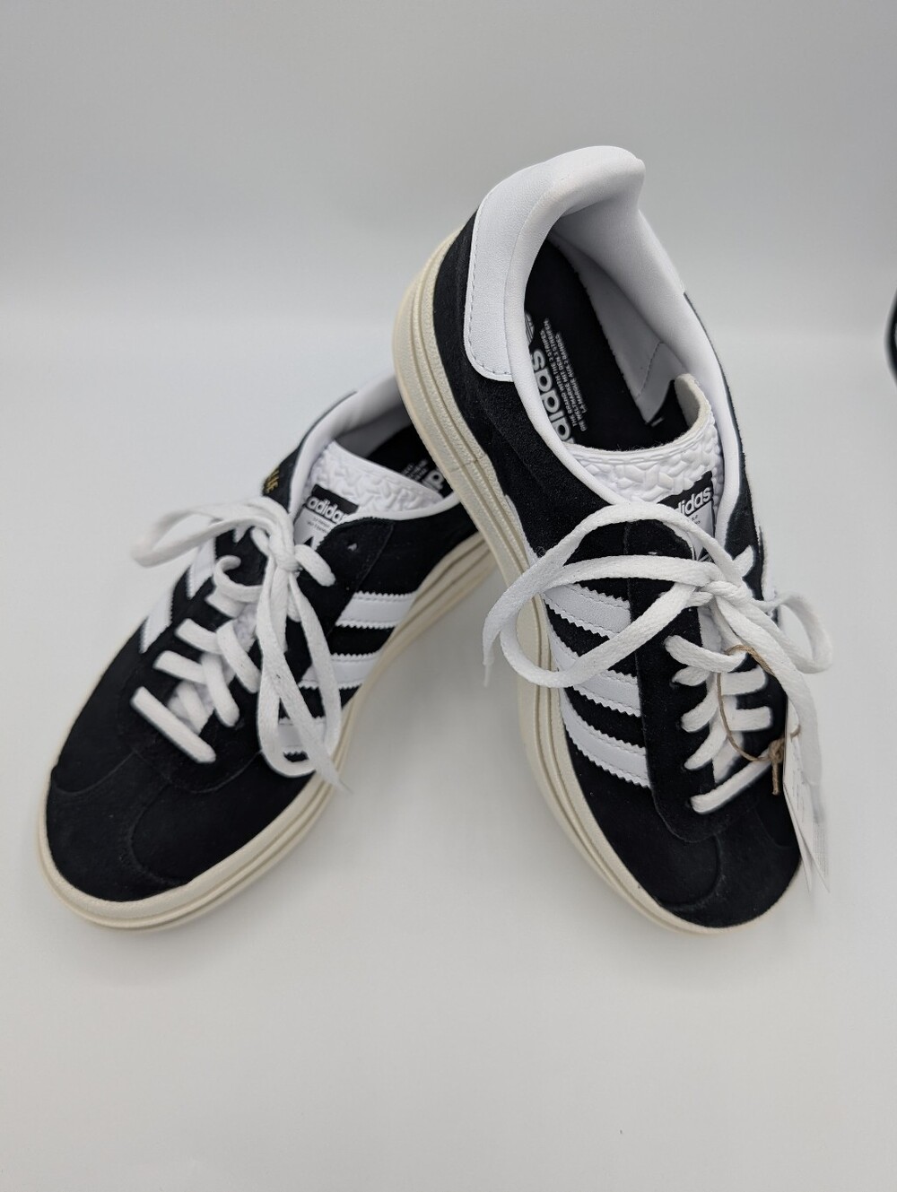 adidas Gazelle Bold Black & White Sneakers – Women’s US 5.5 / EU 36 2/3 – NWT
